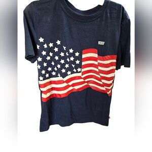 Levi's Kids Dark Blue Flag Tee